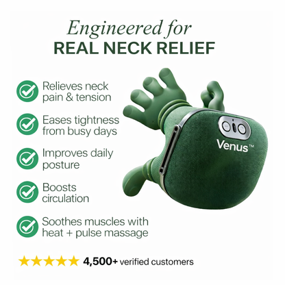 Venus DeepRelief™ Shoulder and Neck Massager Bionic Kneading Technology