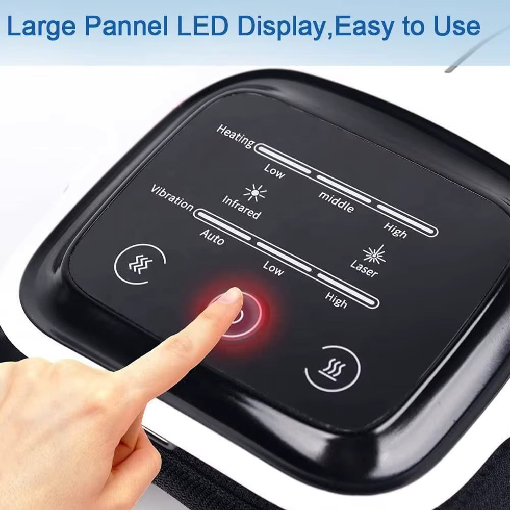 Heated Knee Massager with Vibration and Red Light Therapy