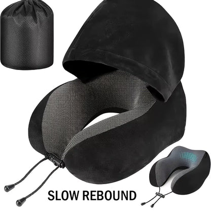 Premium Hooded Comfort Pillow For Travel