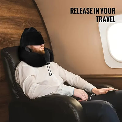 Premium Hooded Comfort Pillow For Travel