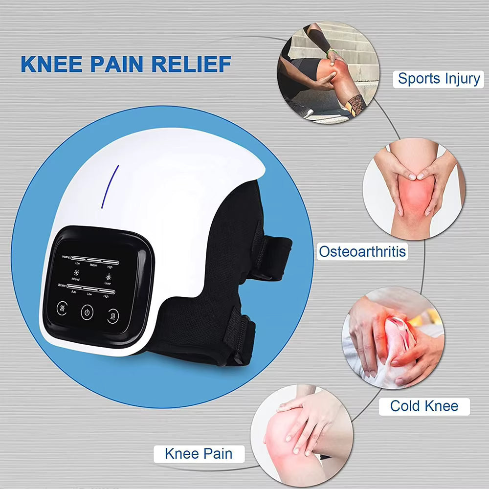 Heated Knee Massager with Vibration and Red Light Therapy