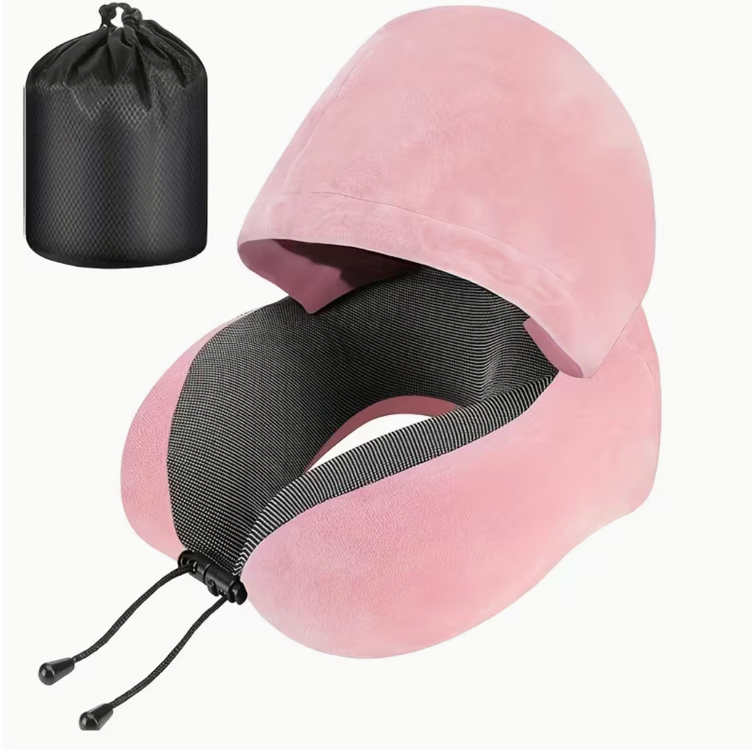 Premium Hooded Comfort Pillow For Travel