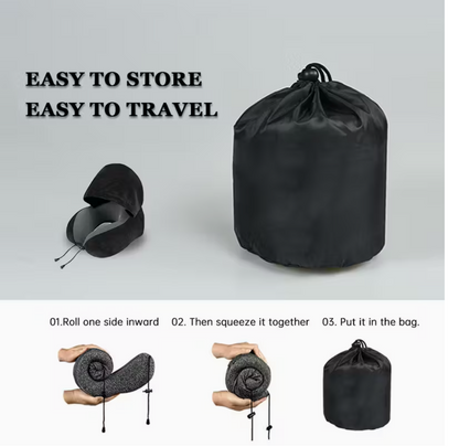 Premium Hooded Comfort Pillow For Travel