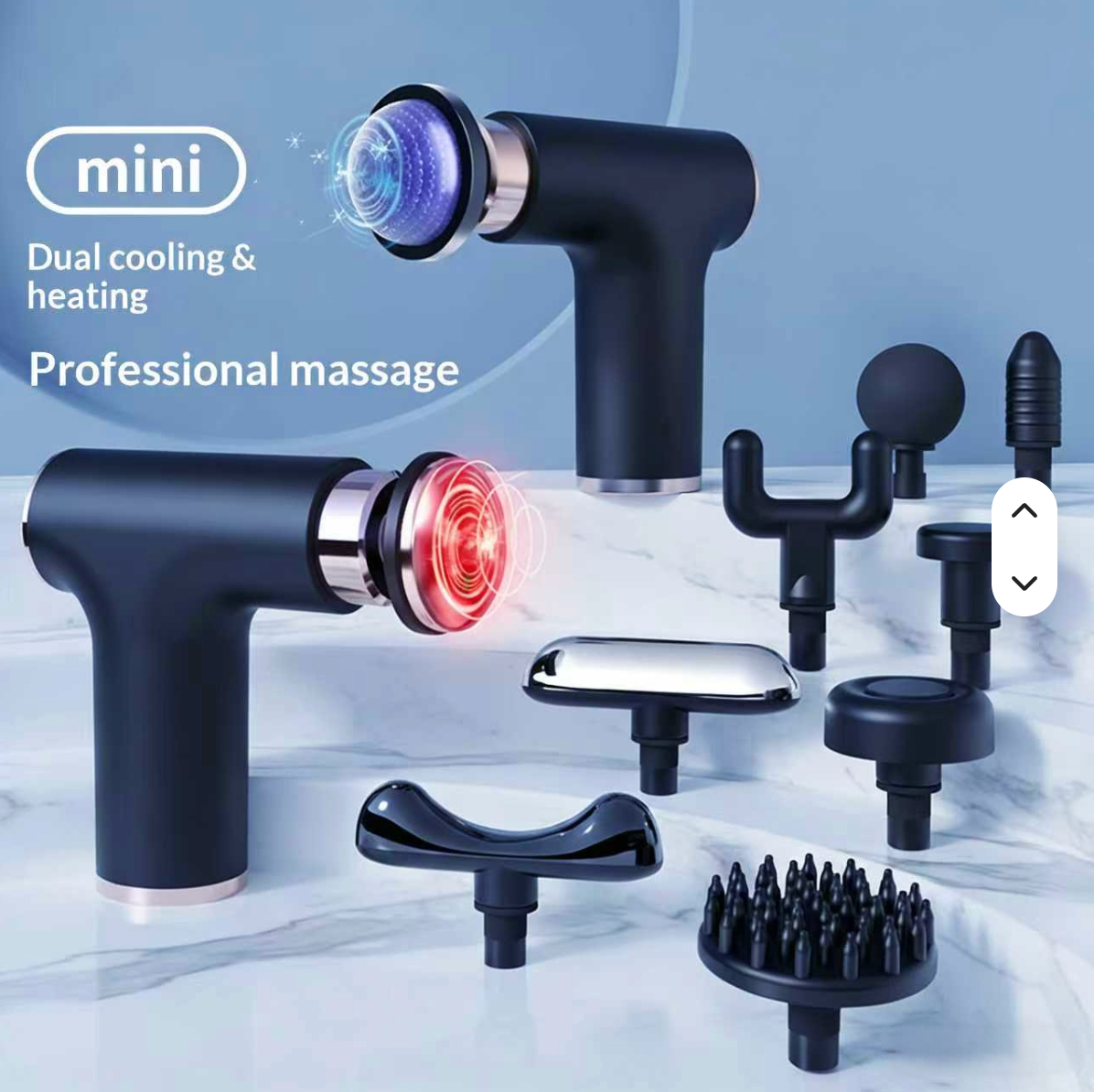 Mini Hot & Cold Massage Gun Includes 10 FREE Massage Attachments