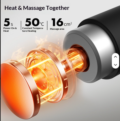 Mini Hot & Cold Massage Gun Includes 10 FREE Massage Attachments