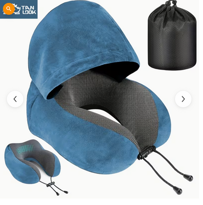Premium Hooded Comfort Pillow For Travel