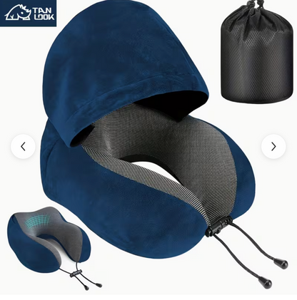 Premium Hooded Comfort Pillow For Travel