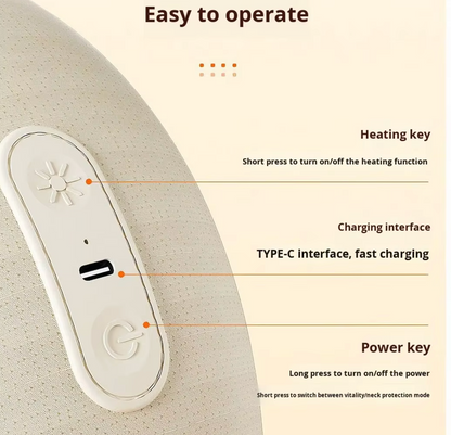 VENUS LUXE™ Luxury Neck & Shoulder Massager – Heat Therapy for Stress Relief