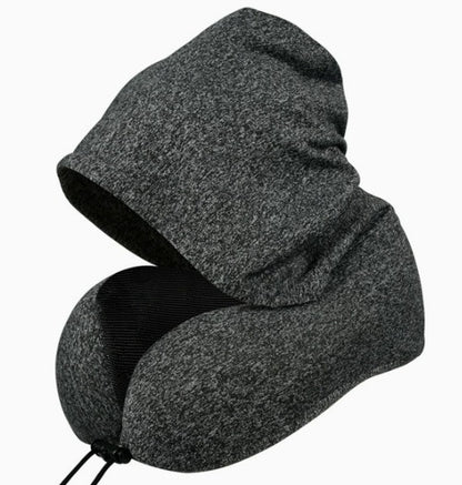 Premium Hooded Comfort Pillow For Travel