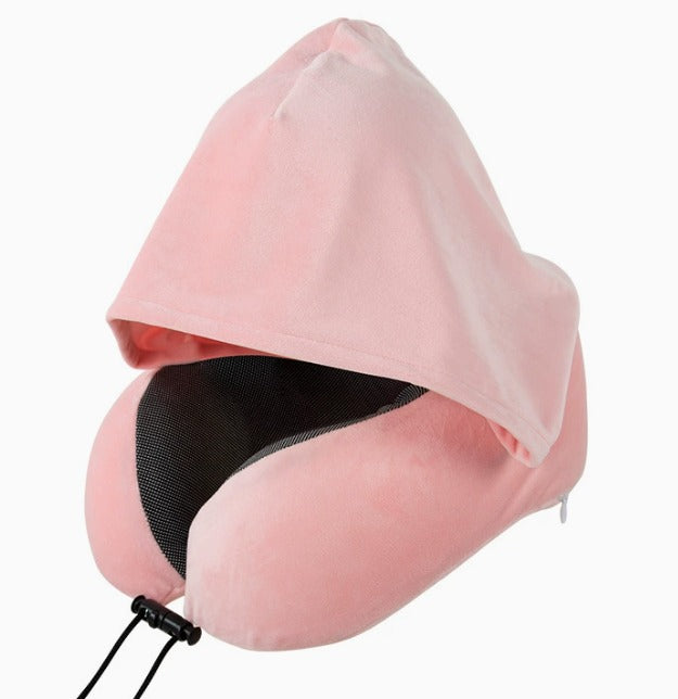 Premium Hooded Comfort Pillow For Travel