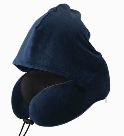 Premium Hooded Comfort Pillow For Travel