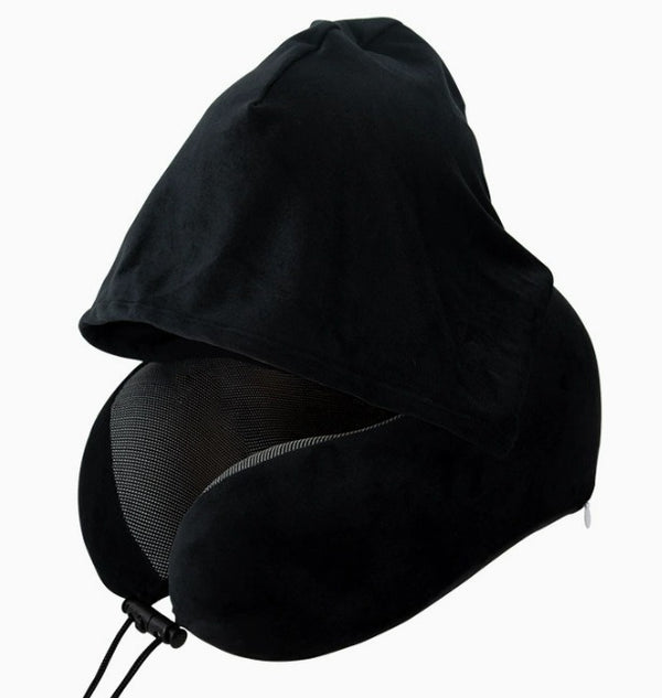 Premium Hooded Comfort Pillow For Travel